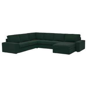 IKEA - sofá esquina 5 chaiselongue, Tallmyra verde oscuro -…