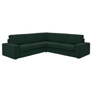 IKEA - sofá rinconera de 4 plazas, Tallmyra verde oscuro -…