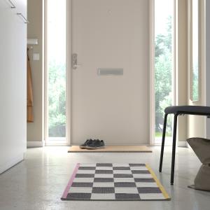IKEA - alfombra, blanconegro, 60x120 cm blanco/negro