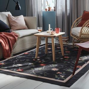 IKEA - alfombra, gris oscuroflor, 160x230 cm gris oscuro/fl…