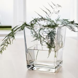 IKEA - florero jarrón, vidrio incoloro, 17 cm vidrio incolo…