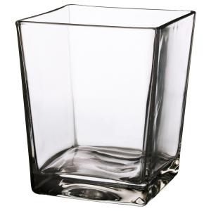 IKEA - Florero jarrón, vidrio incoloro vidrio incoloro
