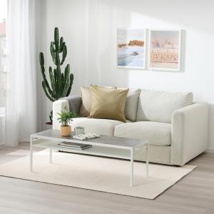 IKEA - alfombra, pelo corto, blanco, 133x195 cm blanco 133x…