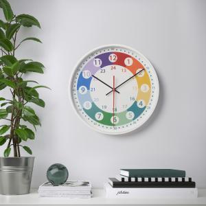 IKEA - reloj de pared, multicolor, 28 cm multicolor
