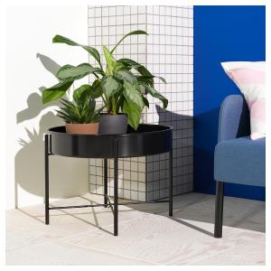 IKEA - soporte para plantas, negro, 58 cm negro