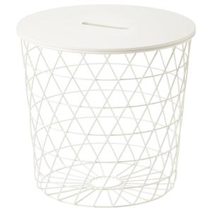 IKEA - mesa de almacenaje, blanco, 44 cm blanco