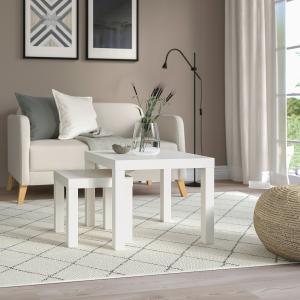 IKEA - Mesa auxiliar, blanco, 55x55 cm blanco