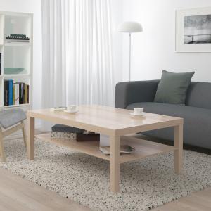 IKEA - Mesa de centro, efecto roble tinte blanco, 118x78 cm…
