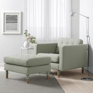 IKEA - Reposapiés, Gunnared verde claro, 77 x65 cm, Altura:…
