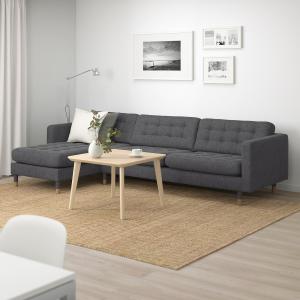 IKEA - sofá 4 plazas,  chaiselongueGunnared gris oscuromade…
