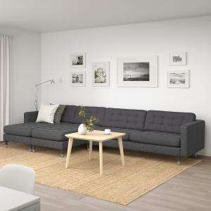 IKEA - sofá 5 plazas, con chaiselonguesGunnared gris oscuro…