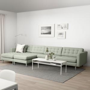 IKEA - sofá 5 plazas, con chaiselonguesGunnared verde claro…