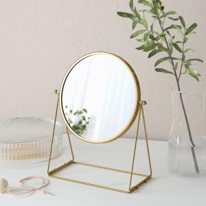 IKEA - espejo de mesa, dorado, 17 cm dorado