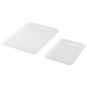 IKEA - tabla de cortar juego de 2, blanco blanco