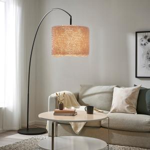 IKEA - SKAFTET base lámpara pie, arco, beigenegro beige/neg…
