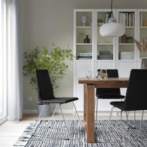 IKEA - silla, cromadoBomstad negro cromado/Bomstad negro