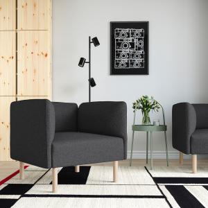 IKEA - Gunnared/gris oscuro madera