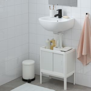 IKEA - SKATSJÖN Armario bajo lavabo con 2 puertas, blanco,…