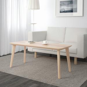 IKEA - Mesa de centro, chapa fresno, 118x50 cm chapa fresno