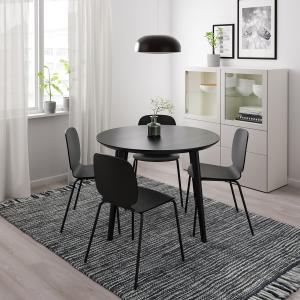IKEA - mesa, negro, 105 cm negro 105 cm