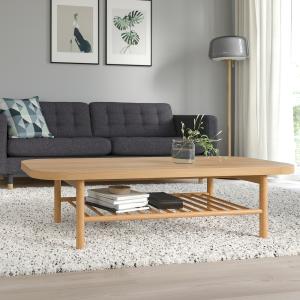IKEA - mesa de centro, chapa roble, 140x60 cm chapa roble