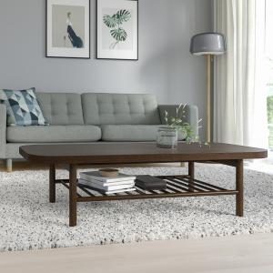 IKEA - mesa de centro, marrón oscuro chapa haya, 140x60 cm…