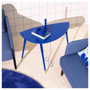 IKEA - mesa auxiliar, azul, 77x39 cm azul