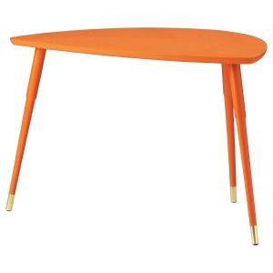 IKEA - mesa auxiliar, naranja, 77x39 cm naranja