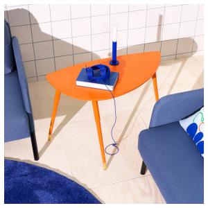 IKEA - mesa auxiliar, naranja, 77x39 cm naranja