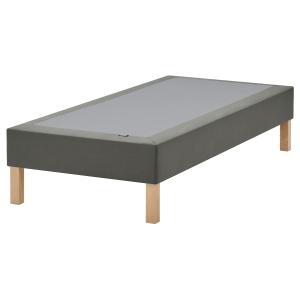 IKEA - base colchón con núcleo de muelles, gris oscuro, 90x…