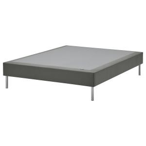 IKEA - base colchón con núcleo de muelles, gris oscuro, 180…