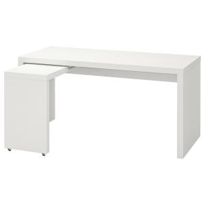 IKEA - escritorio con tablero extraíble, blanco, 151x65 cm…
