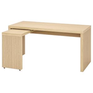 IKEA - escritorio con tablero extraíble, chapa roble tinte…