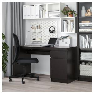 IKEA - Escritorio, negro-marrón, 140x65 cm negro-marrón