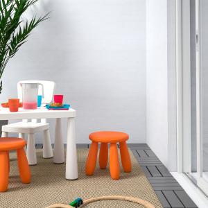 IKEA - Taburete niños interior o exterior/naranja