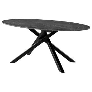 IKEA - mesa, negro efecto mármol, 180x100 cm negro efecto m…