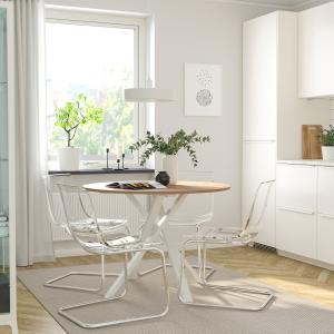 IKEA - roble blanco/transparente cromado