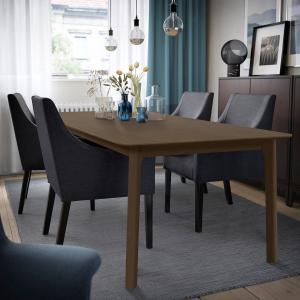 IKEA - mesa extensible, marrón, 220x95x77 cm marrón