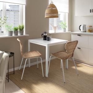 IKEA - ÄLVSTA mesa y dos sillas, blanco blancoratán blanco,…