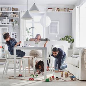 IKEA - Mesa blanca de cocina o comedor 125x75cm