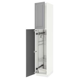 IKEA - Armario escobero / limpieza blanco/Bodbyn gris 40x60…
