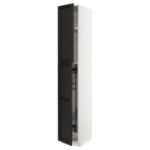 IKEA - Armario escobero / limpieza blanco/Lerhyttan tinte n…