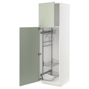 IKEA - Armario escobero / limpieza blanco/Stensund verde cl…
