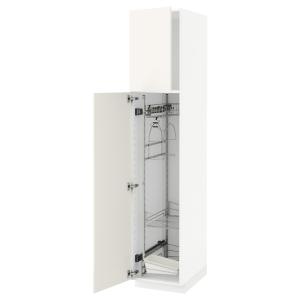 IKEA - Armario escobero / limpieza blanco/Veddinge blanco 4…