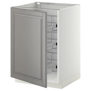 IKEA - abj cstrej, blancoBodbyn gris, 60x60 cm blanco/Bodby…