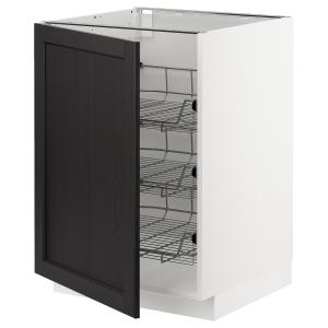 IKEA - abj cstrej, blancoLerhyttan tinte negro, 60x60 cm bl…