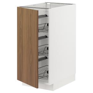 IKEA - abj cstrej, blancoTistorp efecto nogal marrón, 40x60…