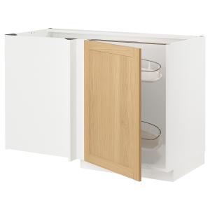 IKEA - abjesq accxtríbl, blancoForsbacka roble, 128x68 cm b…