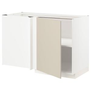 IKEA - abjesq bld, blancoHavstorp beige, 128x68 cm blanco/H…