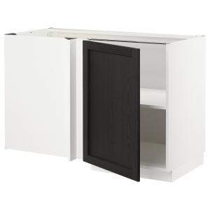 IKEA - abjesq bld, blancoLerhyttan tinte negro, 128x68 cm b…